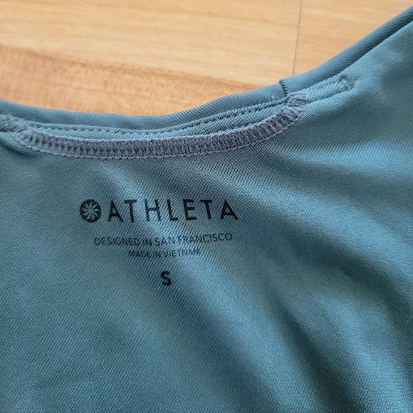 Athleta Colorblock triangle Green and Pink Women's Swim Set - Picture 6 of 10